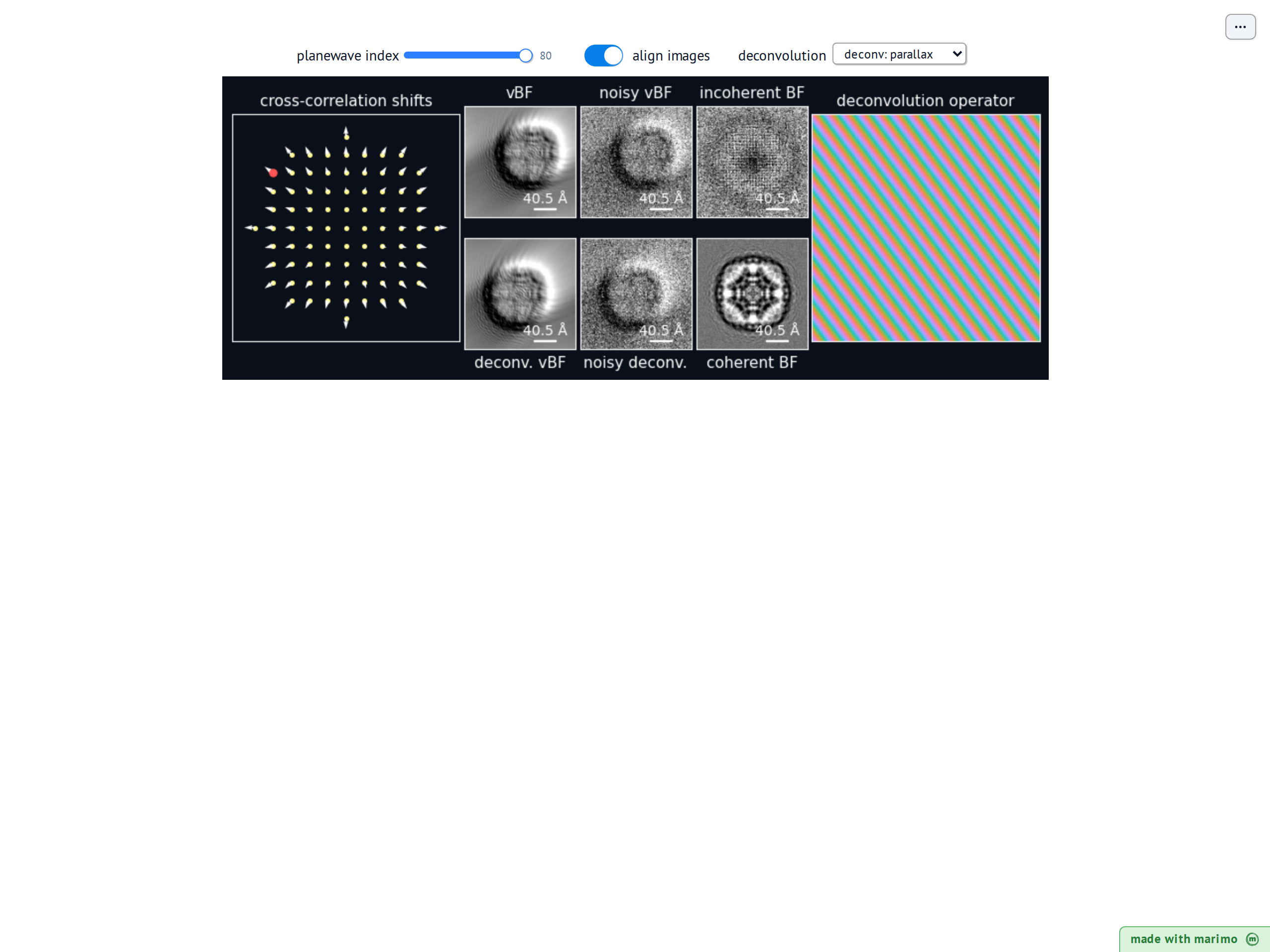 Parallax / Ptychography Alignment preview