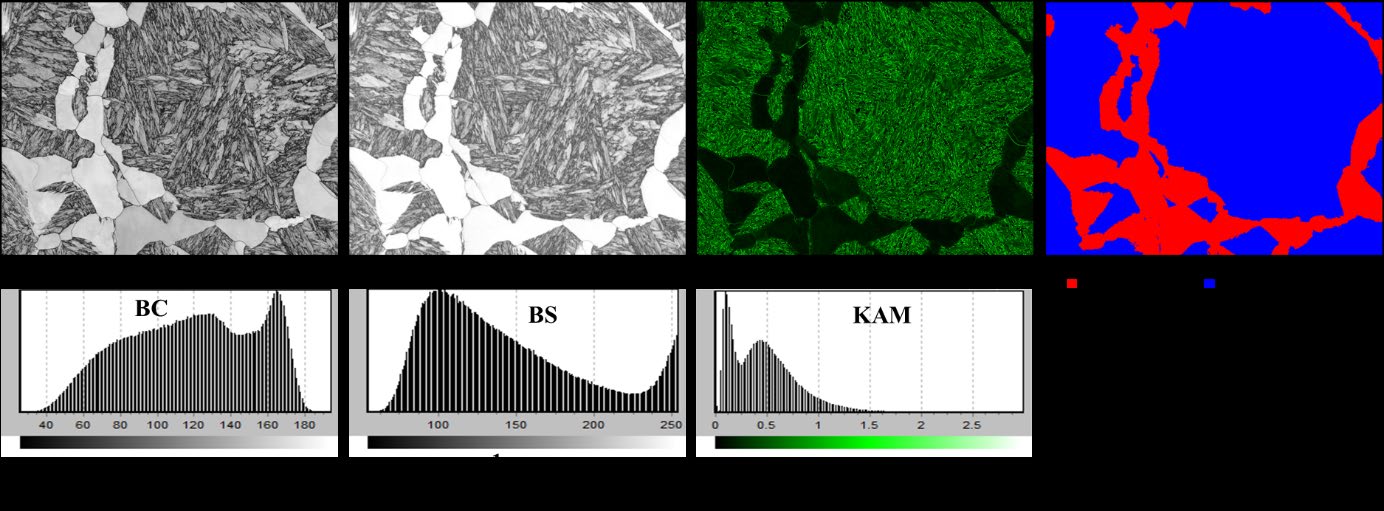 Four EBSD-derived input channels and labels.